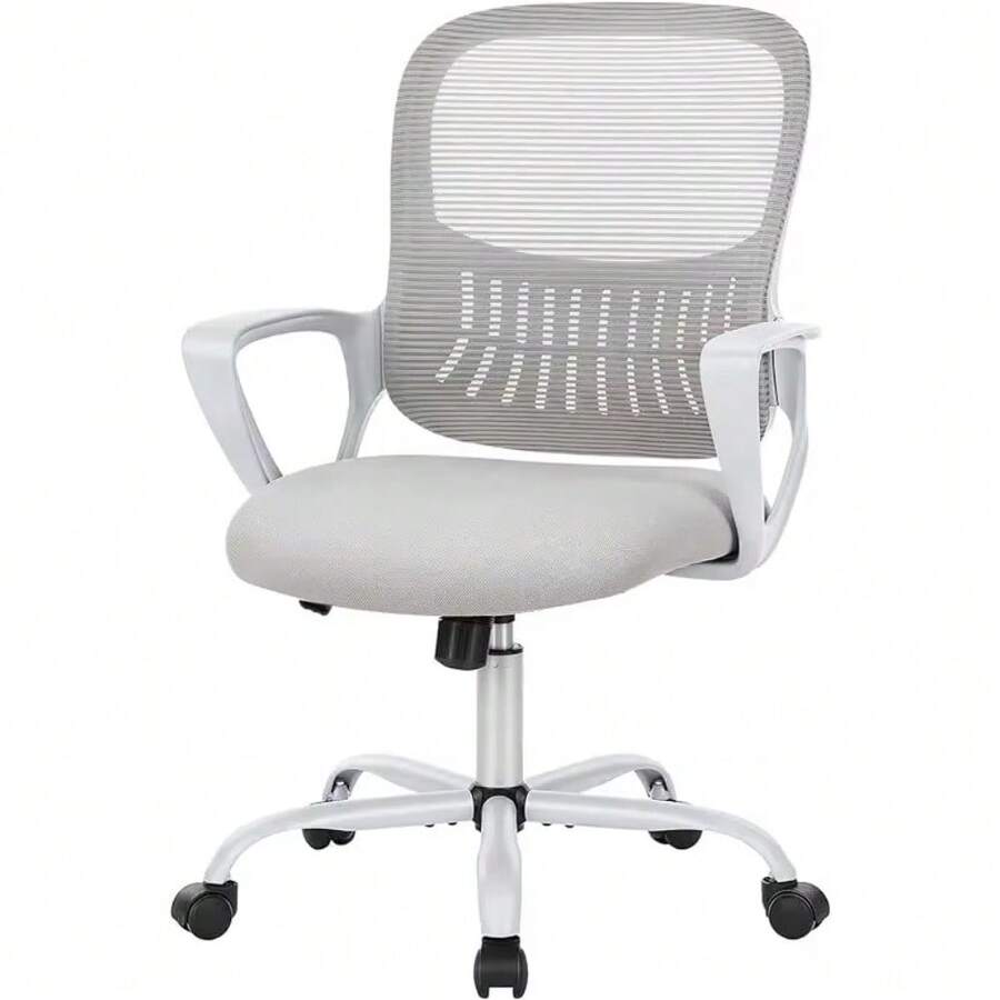 Office Computer Gaming Desk Chair, Ergonomic MidBack Mesh Rolling Work