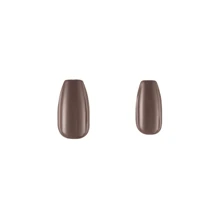 Kit 30 Self-Adhesive False Nails Ballerina ImPRESS Color - Kiss New York - Color Dusk Till Dawn - Brown - Rỉ Nâu - Xem 2