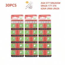 10-100PCS Pin AG4 377 Pin nút SR626SW SR626 177 376 626A LR66 LR626 1.55V Pin đồng xu cho đồng hồ Đồ chơi điều khiển từ xa - AG4 626A - Xem 10