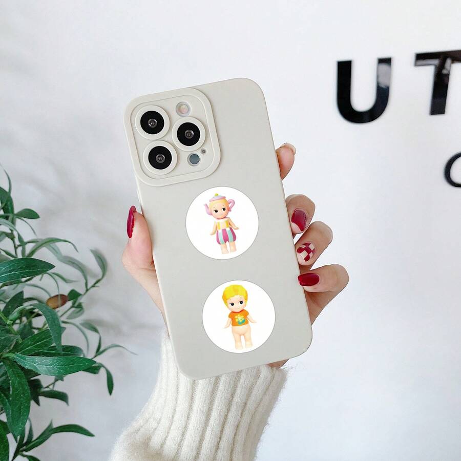 500pcs Sonnyangle Stickers, Cartoon Cute Aesthetic Stickers Roll Self