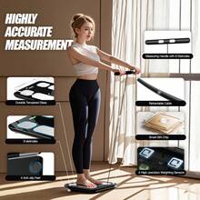 OXART Smart Scale For Body Weight And Fat Percentage - Black - View 2
