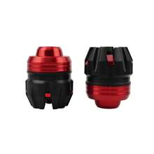 PowerMotor 摩托车前叉防摔杯 前轮防摔防撞罩 摩托车前叉滑块防撞配件 摩托车改装配件