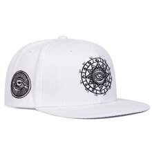 1 chiếc mũ Hip-Hop thêu mắt cho nam, mũ bóng chày thể thao ngoài trời, mũ thường ngày chống nắng có thể điều chỉnh, thích hợp cho du lịch mùa xuân, mùa thu, tiệc bãi biển - Nhiều màu - Xem 5