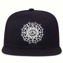 1 chiếc mũ Hip-Hop thêu mắt cho nam, mũ bóng chày thể thao ngoài trời, mũ thường ngày chống nắng có thể điều chỉnh, thích hợp cho du lịch mùa xuân, mùa thu, tiệc bãi biển - Nhiều màu - Xem 4