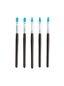 5/10pcs DIY Soft Pottery Clay Sculpting Tools Set - Versatile Cake Oils Engraving Rubber Craft Pen Brush Polymer Modeling Shaper Kit For Creative Arts And Crafts Projects