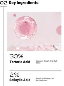 AHA 30% + BHA 2% 精华液，促进去角质，解决皮肤纹理不规则和暗沉肤色问题，焕发肌肤活力，1 件 30 毫升 1.01 液体盎司