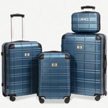 Multi Functional 4piece Set Luggage Sets ABS+PC Hardshell 4pcs Luggage Hardside Lightweight Durable Suitcase Sets Effortless 360-Degree Spinner Wheels Suitcase With TSA Lock For Enhanced Security Stylish Design And Thoughtful Details(12/20/24/28),ROSE GOLD/Purple/Blue/Black Travel Suitcase Suitcases Suit Case Travel Luggage Carry On