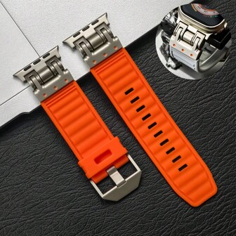 1 st Sports Silikonband Kompatibel med Apple Watch Strap Ultra 2 49mm 46mm 45mm 44mm 42mm Soft Correas Armband Kompatibel med Apple Watch Series 10 9 8 7 6 5 4