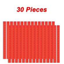 10/30 Piezas Lápices de carpintero, lápices de carpintero rojos octagonales duros negros para marcado de construcción, marcado de madera y concreto, de vuelta a la escuela