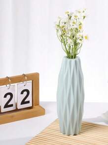 1 pezzo Vaso geometrico creativo, vaso per profumo di fiori per la decorazione della casa, vaso per fiori finti in plastica che imita la ceramica, adatto per soggiorno, camera da letto, ufficio, decorazione per feste e vacanze