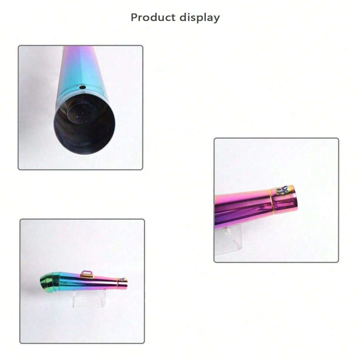 1pc 51mm Diameter Stainless Steel Universal Motorcycle Exhaust Pipe