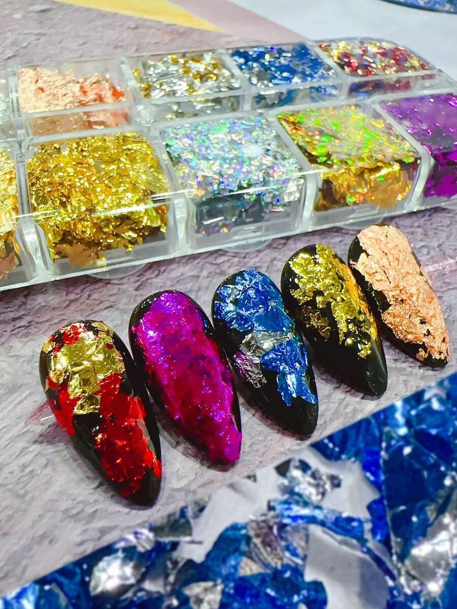 12Piece Set Of Gold And Silver Foil, Including Gold Foil, Silver Foil