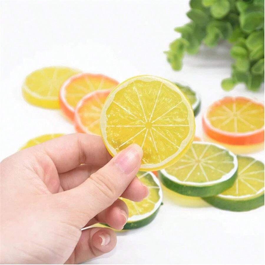 Fake Lemon Slices Simulated Plastic Lemon Slices Artificial Fruit ...