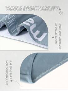 6pcs/Pack Men's Solid Color, Comfortable, Breathable, Skin-Friendly, Soft, Non-Binding Triangular Briefs - Multicolor - View 6