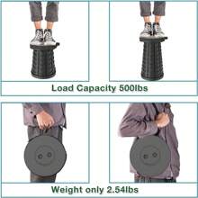 1pc Upgraded Portable Folding Stool, Retractable Chair For Camping Fishing Hiking BBQ, Lightweight & Easy Storage