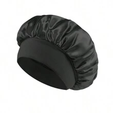 Awegeo 1/2/4/6/8 Piezas Gorro de mujer de unicolor de satén, gorro de dormir casual y cómodo