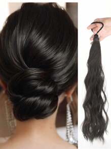 19 英寸合成 Topsy Tail 发髻制作器，耐热纤维染色马尾辫，DIY 头发丰盈工具 - 彩色 - 查看 13