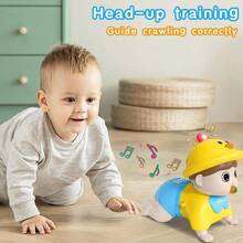 嬰兒玩具6至12個月，三角仰臥時間音樂娃娃爬行玩具，帶有光線，聲音，0-3 3-6 6-12 12-18個月嬰兒玩具，生日玩具1歲男孩女孩幼兒玩具1-2歲 - 黃色 - 查看 6