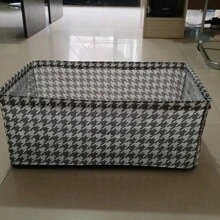 1pc Bedroom Fabric Collapsible Storage Box With Steel Frame, Pants/Clothing Organizer Box For Home