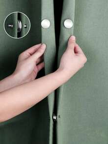 [Magnetic Curtain Ties] 1/12/24 PairsMagnetic Curtain Ties | Classic Metal With Back Studs, Easy Install, ToolFree, Reusable For Home, Bedroom, Office Curtains