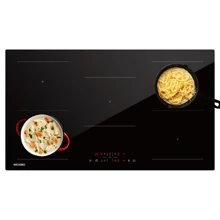 IsEasy Induction Hob, 5 Plates With Power Booster, 5 Zones Built-In, 9 Power Levels, Induction Hob 90 Cm (8600 W), 220-240 V - Black Five-head Induction Cooker -eU - View 2
