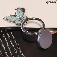 1 chiếc nhẫn kim loại mạ kẽm thời trang hình bướm có khóa giữ điện thoại gấp đôi xoay 360 độ tương thích với iPhone, điện thoại Android, quà tặng sinh nhật, gia đình, bạn bè, giá đỡ nhẫn đeo tay, giá đỡ điện thoại, phụ kiện điện thoại - Nhiều màu - Xem 6