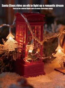 LED 驯鹿、圣诞树、雪花和星星灯串、室内节日装饰圣诞节装饰圣诞礼物感恩节圣诞树装饰饰品圣诞灯卧室装饰家居装饰派对装饰节日房间装饰 - 彩色 - 查看 13