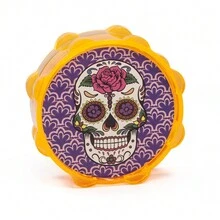 1 Máy xay nhựa hình bát giác 2 lớp có họa tiết đầu lâu Đồ dùng nhà bếp Đồ dùng gia đình Quà tặng ngày lễ tình nhân năm mới - Một cỡ - Xem 8