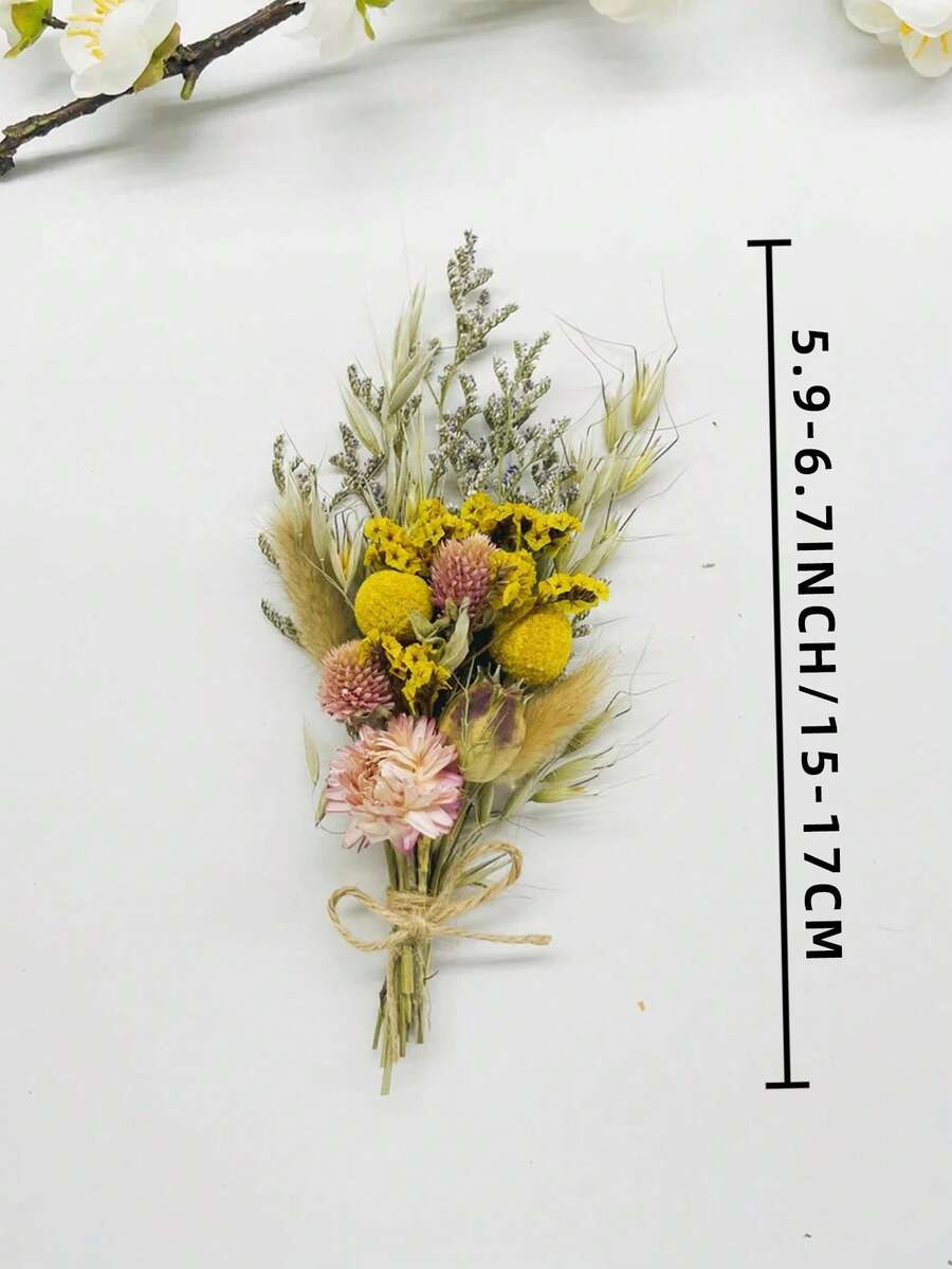 1/2/6/12 Pcs Mini Dried Flower Bouquet,Christmas Decoration, Bridesmaid