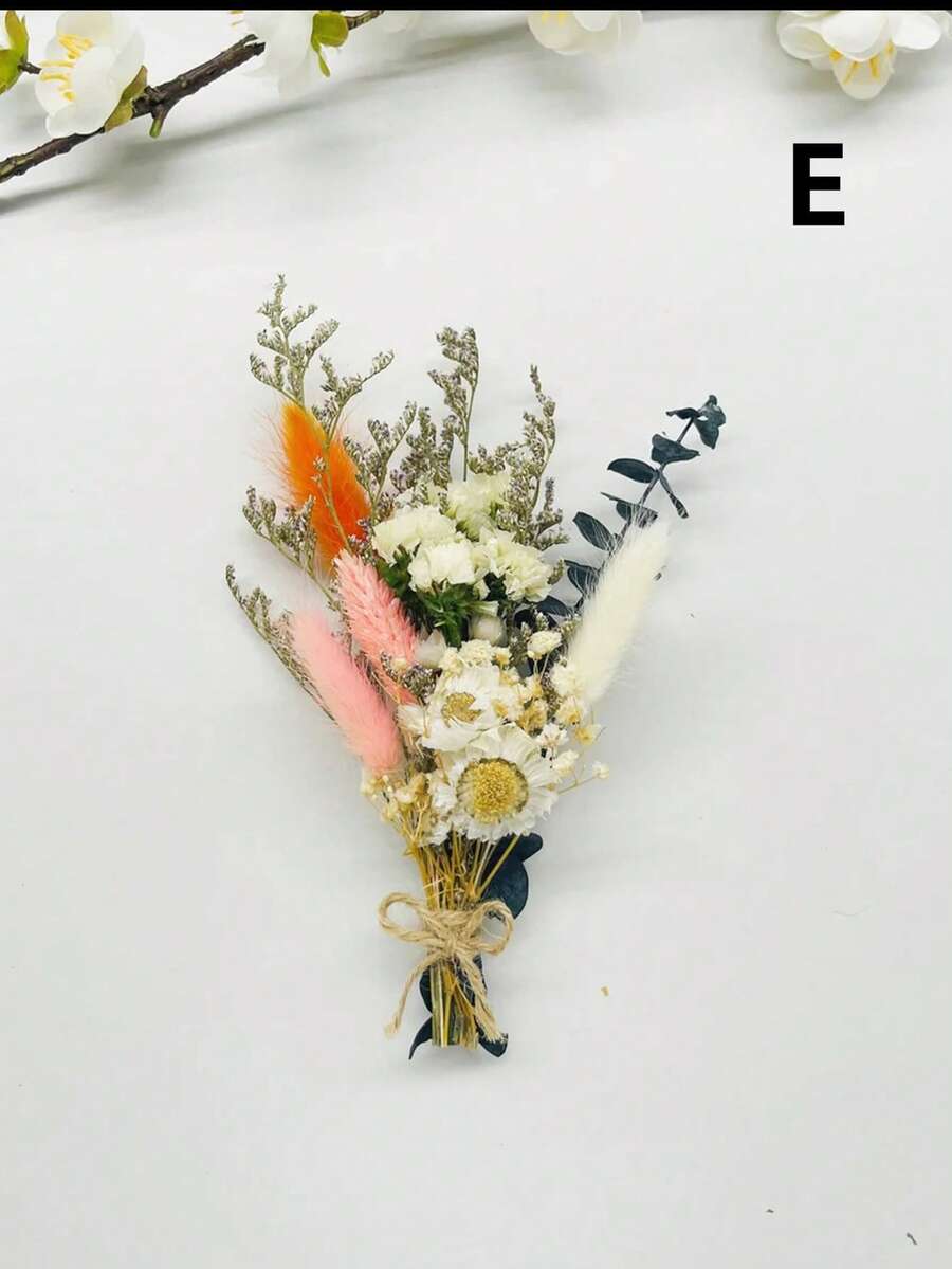 1/2/6/12 Pcs Mini Dried Flower Bouquet,Christmas Decoration, Bridesmaid