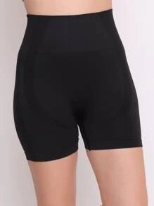 Women's Butt Lifting Shorts Polyamide CrossFit Gym Training Running Comfortable - 黑色 - 查看 7