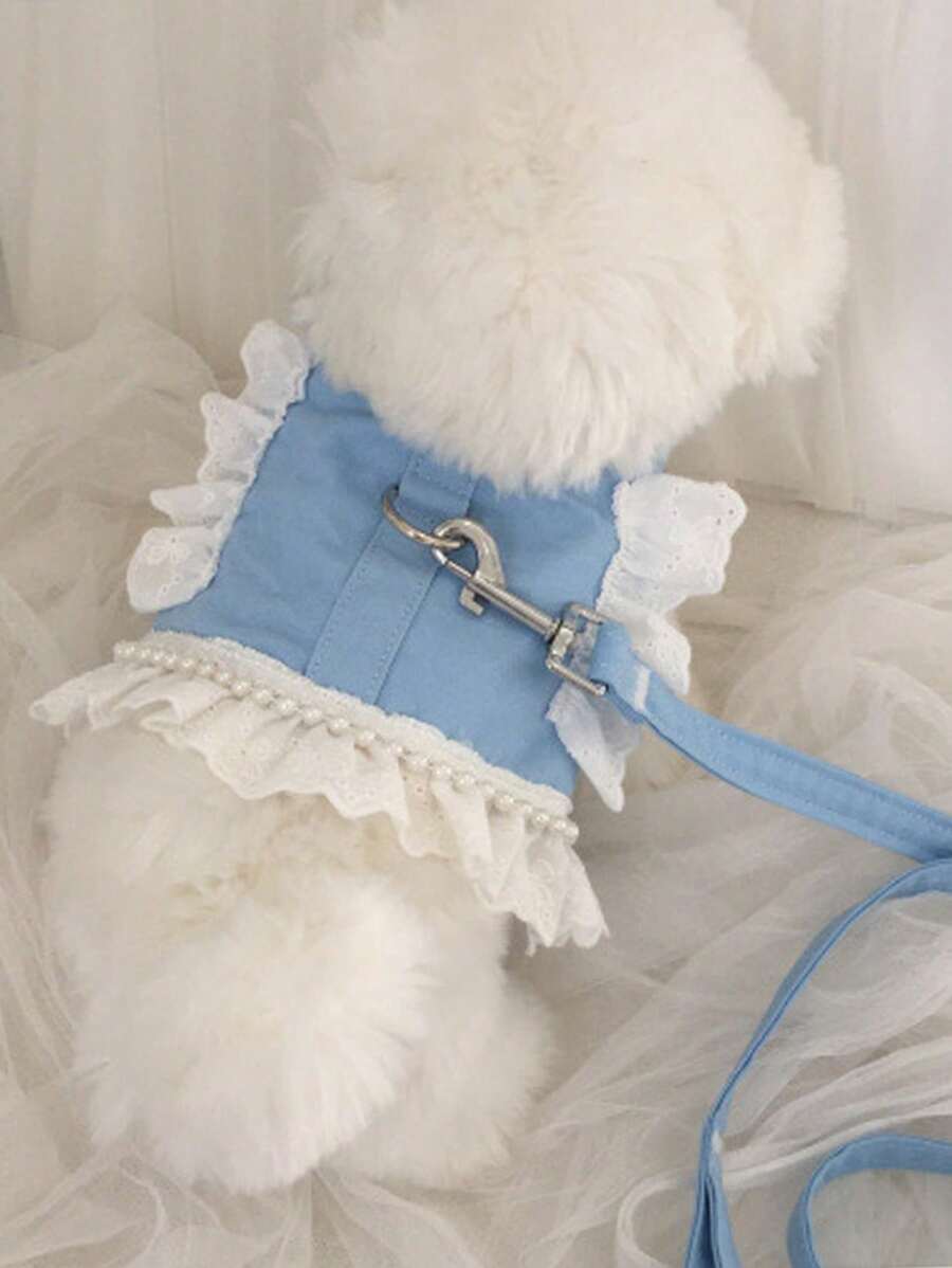 Áo khoác dắt chó đi dạo dành cho giống chó nhỏ đến trung bình (Không phù hợp với giống chó lớn) - Phong cách mùa hè nhẹ - Hồng - Xem 1