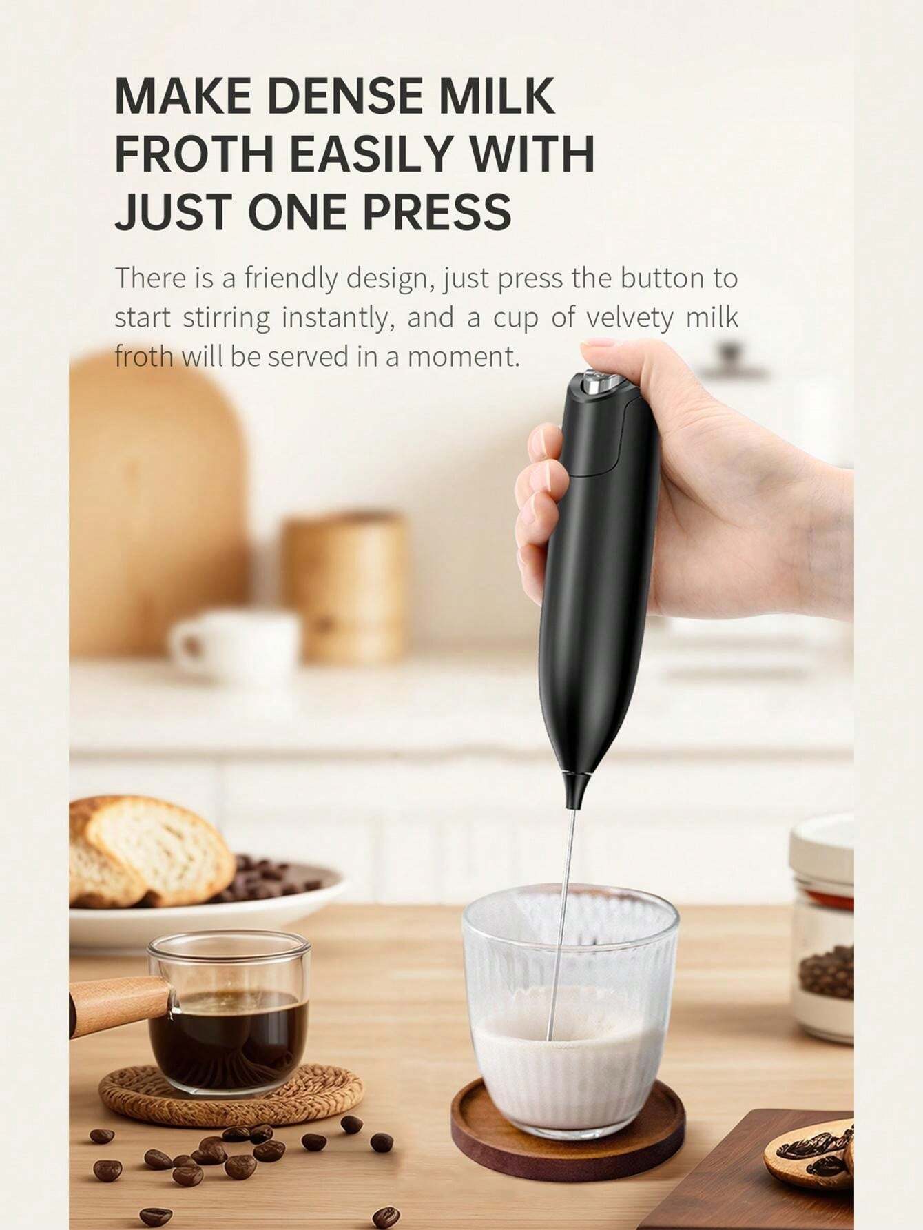 CIRCLE JOY CIRCLE JOY Electric Milk Frother Handheld, Hand Mixer Milk