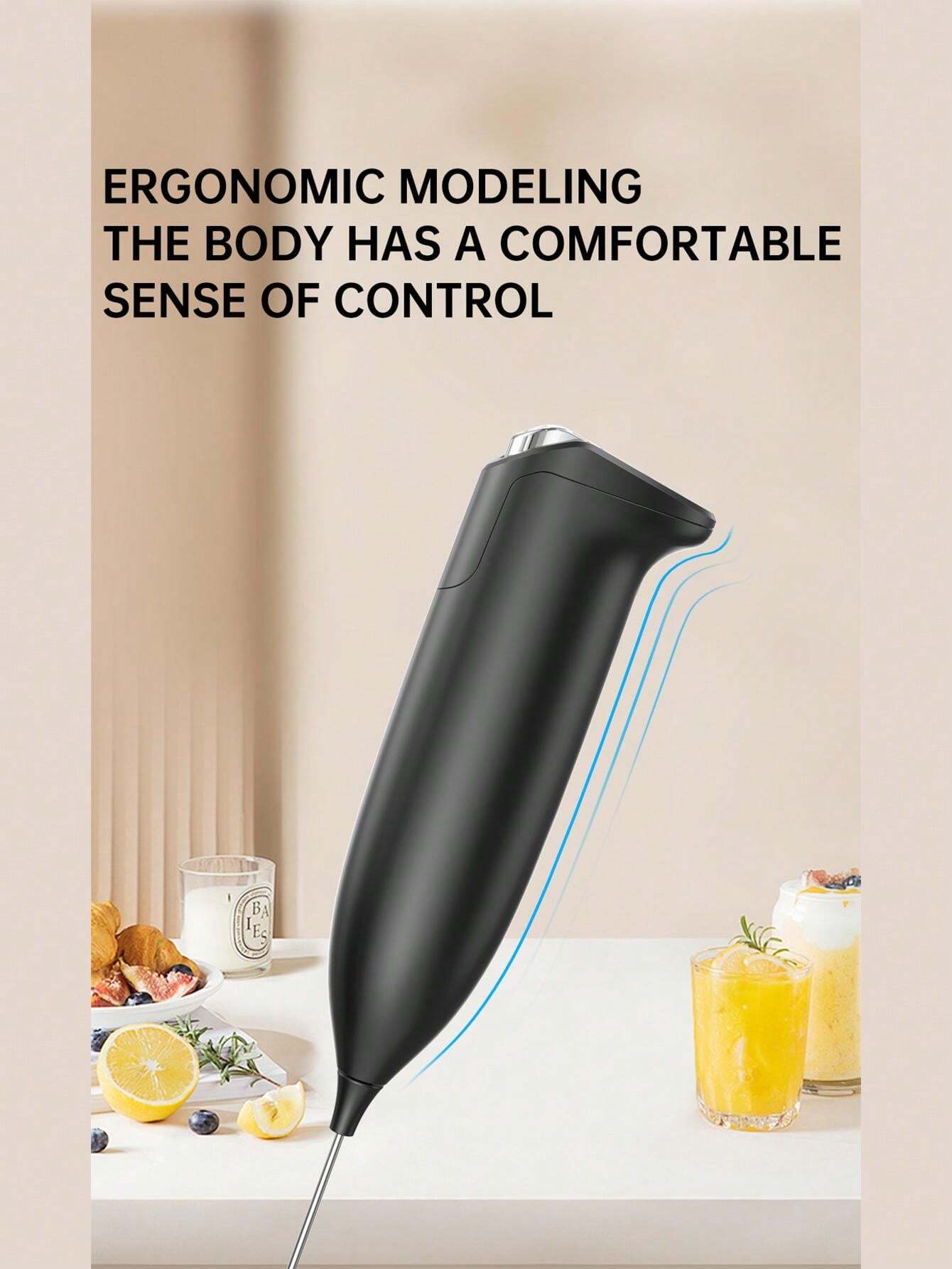 CIRCLE JOY CIRCLE JOY Electric Milk Frother Handheld, Hand Mixer Milk