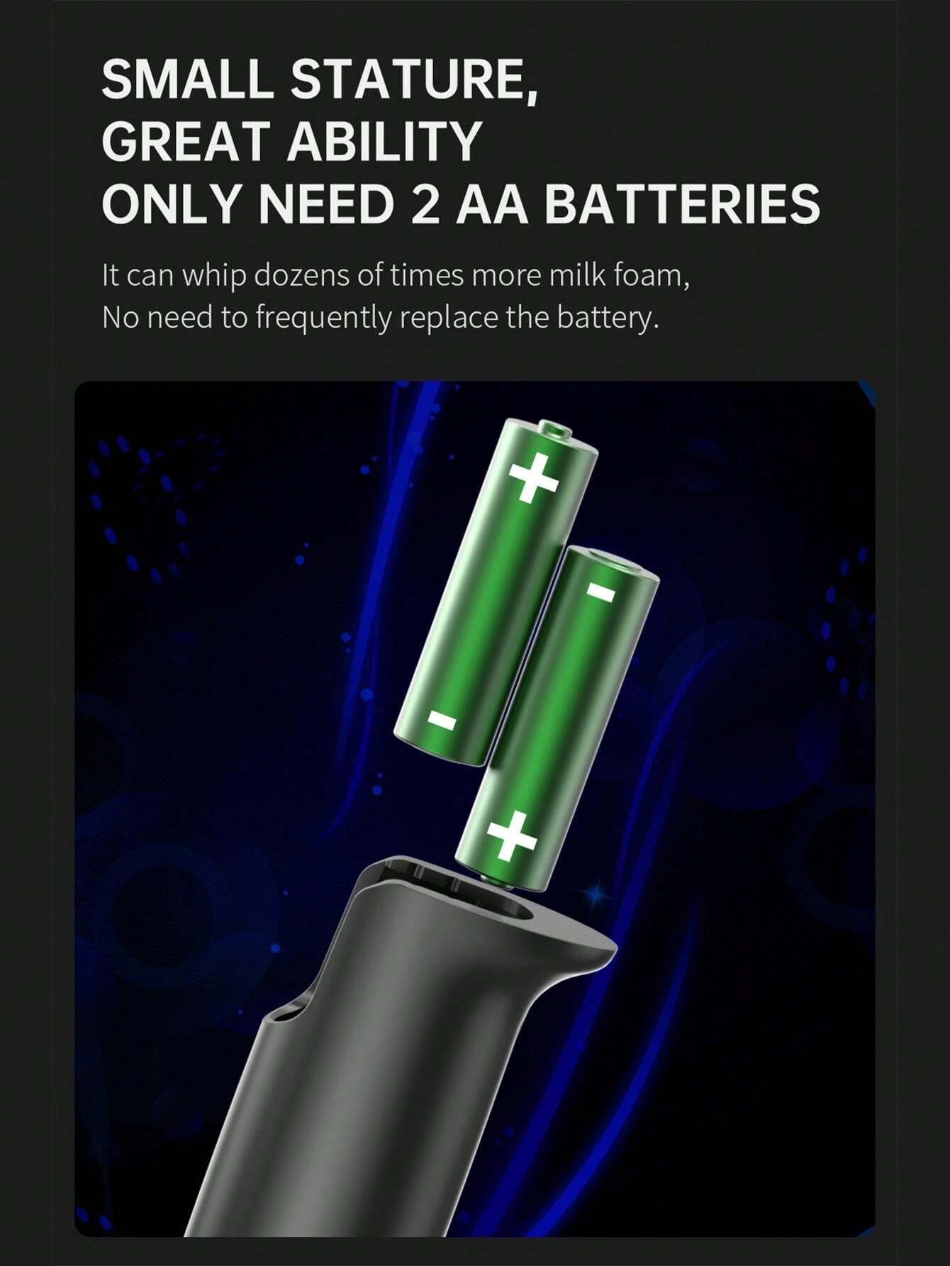 CIRCLE JOY CIRCLE JOY Electric Milk Frother Handheld, Hand Mixer Milk