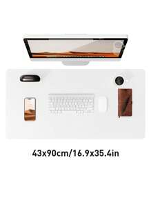 Macaron Color Plush Mouse Pad, Desk Mat, Nail Art Mat, Multi-Size - White - View 7