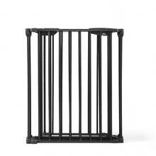 146' Extra Wide Door, 6 Panel Pet Pen, Fireplace Safety Enclosure, Folding Barrier Gate, Black - màu đen - Xem 2
