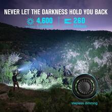 Seeker 4 Pro Rechargeable Flashlights, High Lumens Powerful Bright Flashlight 4600 Lumens With USB C Holster, Waterproof Flashlight - Seeker 4 mini 藍色 CW(5700K~6700K) - 查看 3