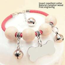 Engraved Pet ID Tag Collar With Bell, For Dogs & Cats