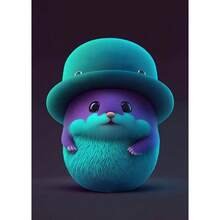 1pc Rodents Family 3D Lovely Plush Animals Hamster Squirrel Posters And Wall Art Picture Prints Canvas Printing Kid Room Home Decor No Frame - Multicolor - View 36