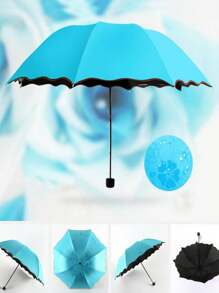 1 szt. Przenośny parasol, Minimalistyczny, prosty parasol na zewnątrz, Wybór na wiosnę i lato, Prezenty dla druhen, Pokój, Wystrój sypialni, Plaża, Podróże, Dla mężczyzn, Dla kobiet, Wakacje - Jasnoniebieski - Zobacz 3