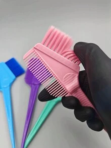 1PC Cọ nhuộm tóc chuyên dụng cho tiệm cắt tóc, chải tóc chuyên nghiệp, dụng cụ nhuộm tóc, màng đảo ngược và xử lý dầu, lược đôi - Nhiều màu - Xem 7