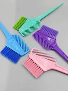1PC Cọ nhuộm tóc chuyên dụng cho tiệm cắt tóc, chải tóc chuyên nghiệp, dụng cụ nhuộm tóc, màng đảo ngược và xử lý dầu, lược đôi - Nhiều màu - Xem 6