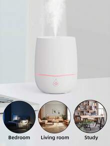 1 件 USB 供电精油扩散器，带 LED 情绪灯 - 超声波香薰加湿器，适用于卧室、办公室和家庭 - 免电池桌面空气净化器 - 彩色 - 查看 5