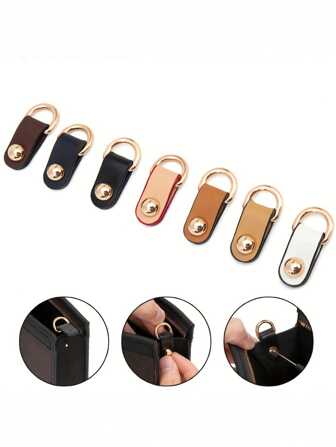 1对包袋配件套装，带金属扣包袋侧拉链更换扣DIY配件替换可重复使用包袋配件五金配件适用于各种包袋女士圣诞礼物感恩节复古