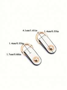 1 par de accesorios de bolsa con bolsa de cubo de metal, bolsa lateral con cremallera, accesorios DIY, repuesto, reutilizables, adecuados para diversos bolsos para mujeres, regalos de Navidad, regalo de Acción de Gracias vintage - Multicolor - Ver 6