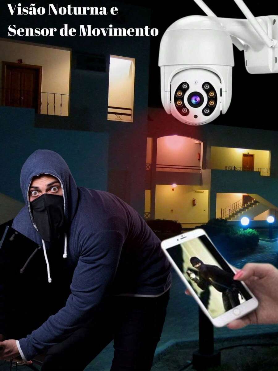 KIT2 New Outdoor Security Camera "A8 IP Rotating" 2024 Waterproof WIFI