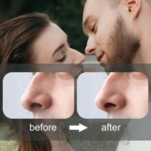 Recortador de vello de nariz recargable, afeitadora eléctrica de vello de nariz, recortador de vello de oídos de material metálico