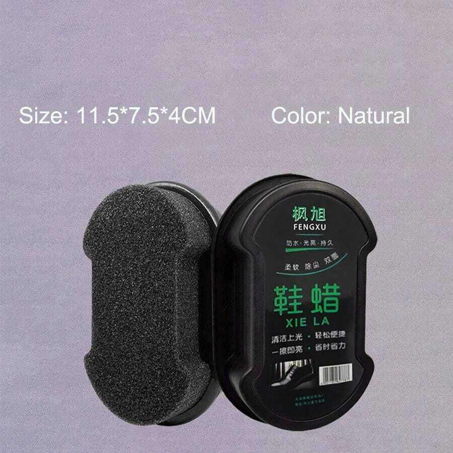 Portable Integrated DoubleSided Sponge Leather Shoe Brush Shoe Polish