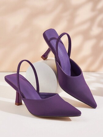 女士时尚舒适百搭尖头高跟鞋